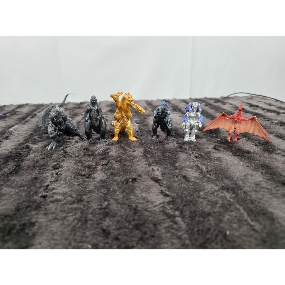Godzilla Miniature Figure Lot Mechagodzilla Rodan King Ghidorah Kaiju Toho
